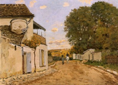 Ulica w Louveciennes (Rue de la Princesse), ok. 1873 r. (olej na płótnie) autorstwa Alfred Sisley