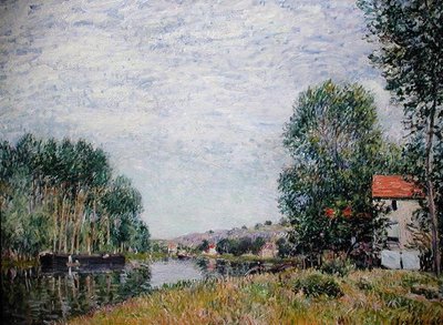 Banki Loingu w Moret autorstwa Alfred Sisley