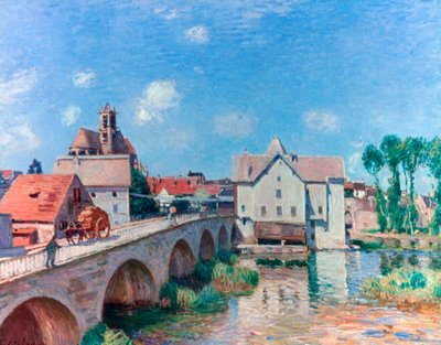 Most w Morecie, 1893 autorstwa Alfred Sisley