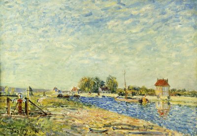 Kanał w Loing; Kanał Loing, 1884 autorstwa Alfred Sisley
