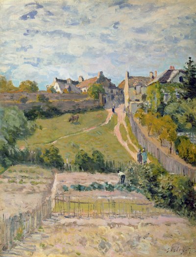 Ścieżka wspinaczkowa, 1875 autorstwa Alfred Sisley