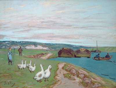 Gęsiareczka (pastel) autorstwa Alfred Sisley