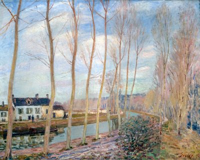 Kanał Loing, 1892 autorstwa Alfred Sisley