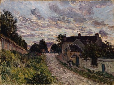 Droga do Louveciennes; Ścieżka w Louveciennes, 1876 r. autorstwa Alfred Sisley