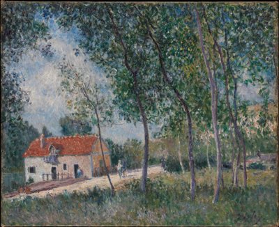 Droga z Moret do Saint-Mammès autorstwa Alfred Sisley