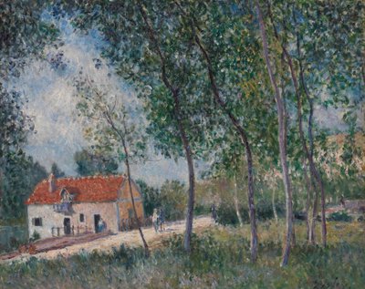 Droga z Moret do Saint-Mammès, 1883-85. autorstwa Alfred Sisley