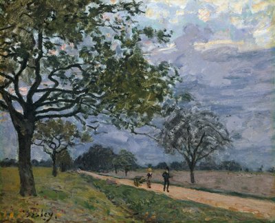 Droga z Wersalu do Louveciennes, prawdopodobnie 1879. autorstwa Alfred Sisley