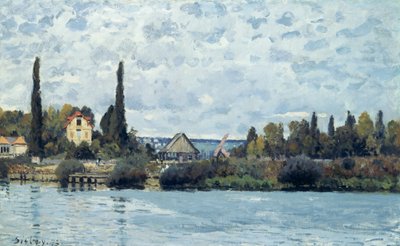 Sekwana w Bougival, 1873 autorstwa Alfred Sisley