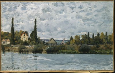 Sekwana w Bougival, 1873 autorstwa Alfred Sisley