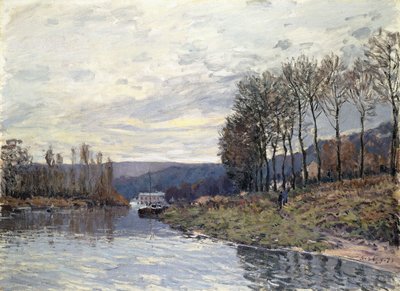 Sekwana w Bougival, 1873 autorstwa Alfred Sisley