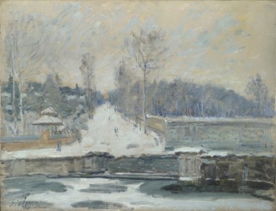 Kąpielisko w Marly-le-Roi, ok. 1930 r. 1875 autorstwa Alfred Sisley