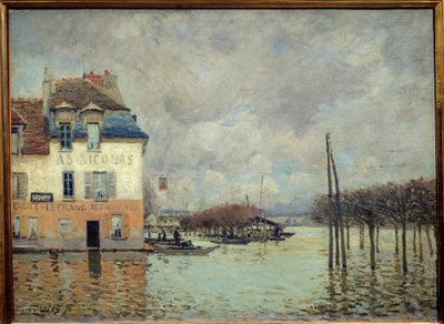 Powódź w Port Marly (Port-Marly) Obraz Alfreda Sisleya (1839-1899) 1876 wym. 0,60 x 0,81 m Paryż, musee d