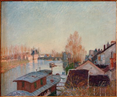 Ufer des Loing bei Moret autorstwa Alfred Sisley