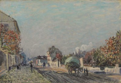 Ulica w Marly, 1876 autorstwa Alfred Sisley
