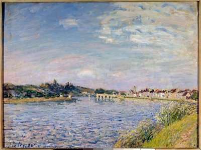 Widok Mammesa na obrazie Loing Alfreda Sisleya (1839-1899) 1886 nd. 0,54x0,73 m Dijon, Muzeum Sztuk Pięknych autorstwa Alfred Sisley