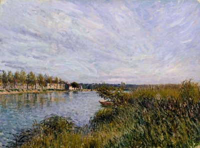 Widok na Saint-Mammès autorstwa Alfred Sisley