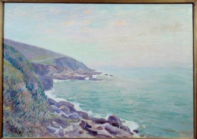 Widok na wybrzeże Walii we mgle Obraz Alfreda Sisleya (1839-1899) 1897 Nd. 0,65x0,92 m Rouen, Muzeum Sztuk Pięknych autorstwa Alfred Sisley