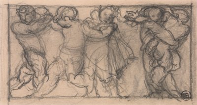 Grupa Cherubinów (projekt fryzu?) autorstwa Alfred Emile Stevens