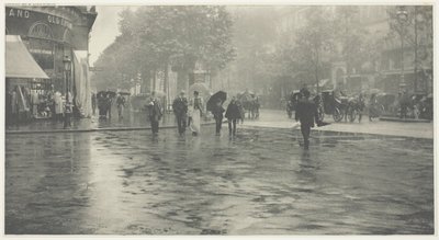Mokry dzień na bulwarze, Paryż autorstwa Alfred Stieglitz