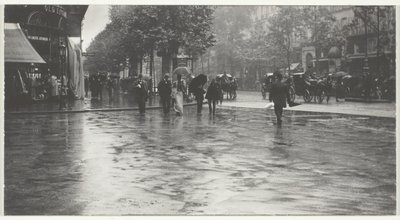 Mokry dzień na bulwarze, Paryż autorstwa Alfred Stieglitz