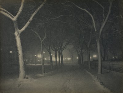Lodowata noc, Nowy Jork autorstwa Alfred Stieglitz