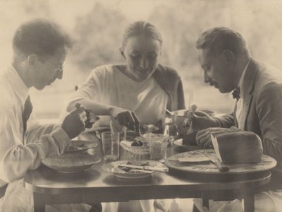 Charles Duncan, Georgia O’Keeffe i Paul Rosenfeld autorstwa Alfred Stieglitz