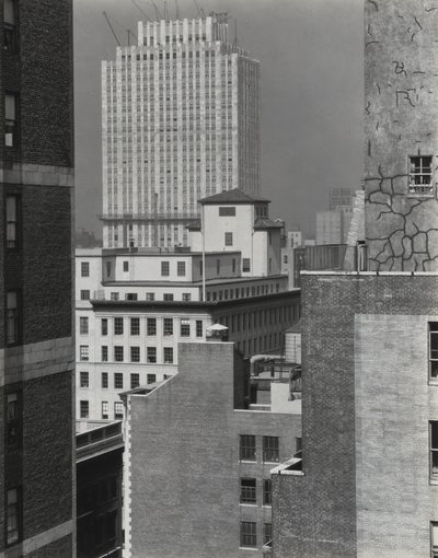 Z mojego okna w „An American Place”, południowy zachód autorstwa Alfred Stieglitz