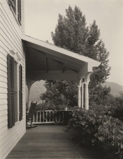 Dom, liście i drzewo autorstwa Alfred Stieglitz