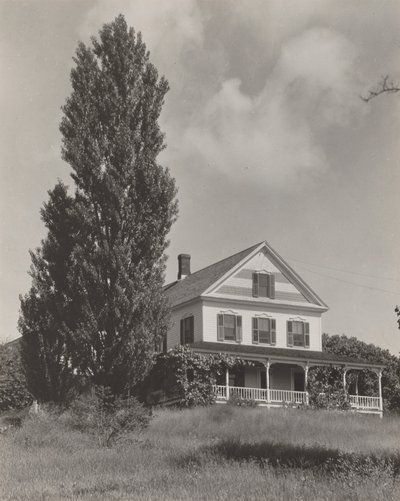 Dom na wzgórzu, Lake George autorstwa Alfred Stieglitz