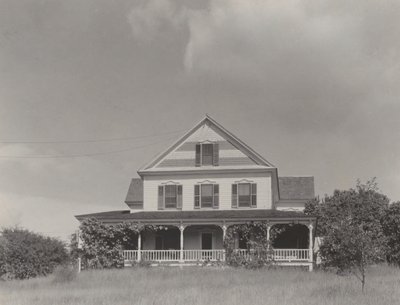 Dom na wzgórzu, Lake George autorstwa Alfred Stieglitz