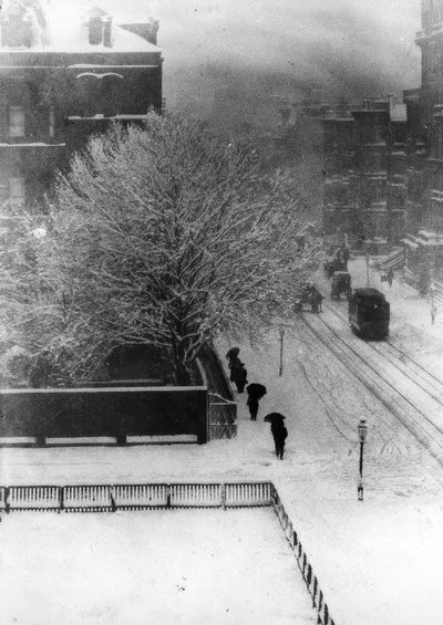 Nowy Jork, ulica / fot. 1907 autorstwa Alfred Stieglitz