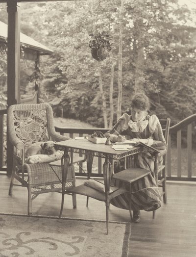Na werandzie, Oaklawn, Lake George autorstwa Alfred Stieglitz