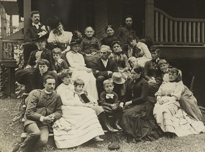 Rodzina Stieglitzów w Oaklawn, Lake George autorstwa Alfred Stieglitz