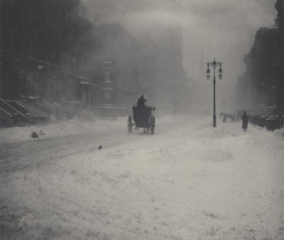 Zamieć śnieżna, Nowy Jork autorstwa Alfred Stieglitz