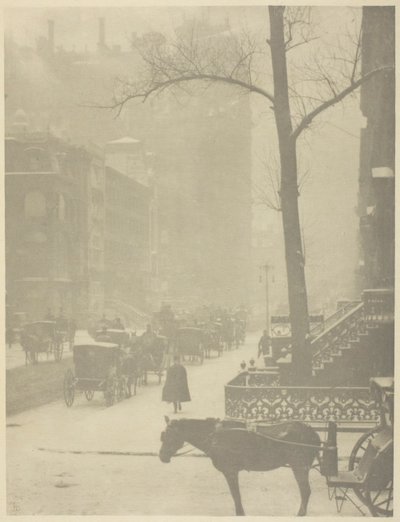 Ulica, Piąta Aleja autorstwa Alfred Stieglitz