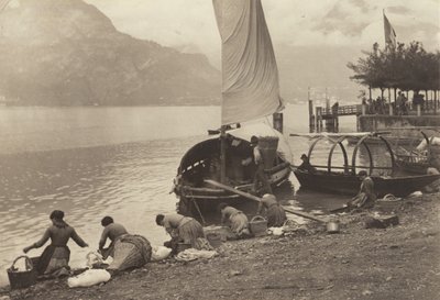 Pralniczki nad jeziorem Como autorstwa Alfred Stieglitz