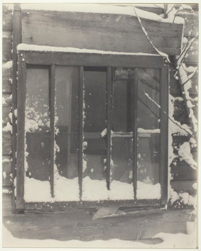 Okno: Drewno, Szkło, Śnieg, 1923. autorstwa Alfred Stieglitz