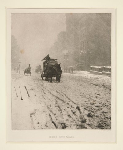 Zima - Piąta Aleja autorstwa Alfred Stieglitz
