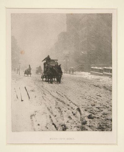 Zima – Piąta Aleja autorstwa Alfred Stieglitz