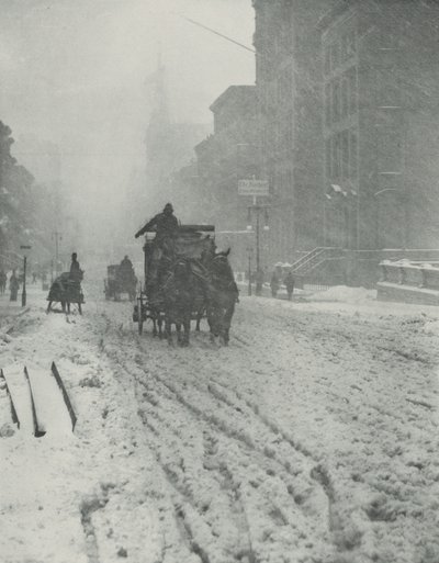 Zima, Piąta Aleja autorstwa Alfred Stieglitz