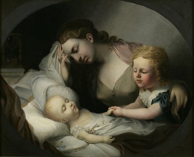 Matka lamentująca nad swoim dzieckiem, 1824 autorstwa Alfred Thomas Agate