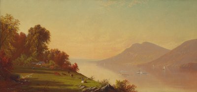 Popołudnie nad rzeką Hudson, 1867 autorstwa Alfred Thompson Bricher