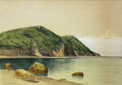 Skalisty brzeg (akwarela na desce) autorstwa Alfred Thompson Bricher