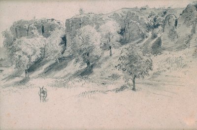 „Pejzaż”, XIX wiek. autorstwa Alfred Victor de Vigny
