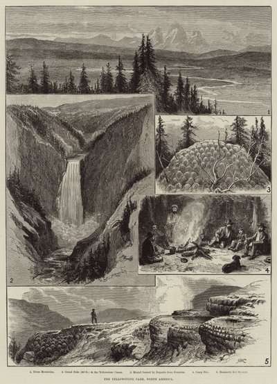 Park Yellowstone, Ameryka Północna autorstwa Alfred W. Cooper