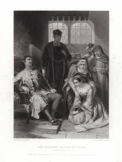Hrabina Isabelle z Croye autorstwa Alfred W. Elmore