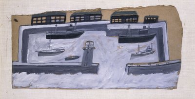 Domy i statki autorstwa Alfred Wallis