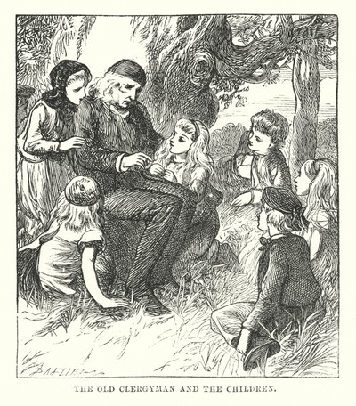 Hans Christian Andersen: The Dryad (litografia) autorstwa Alfred Walter (after) Bayes