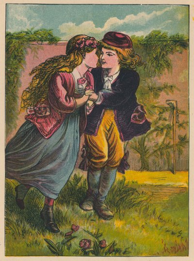 Hans Christian Andersen: Matka Starszego Drzewa (kolorowa litografia) autorstwa Alfred Walter (after) Bayes