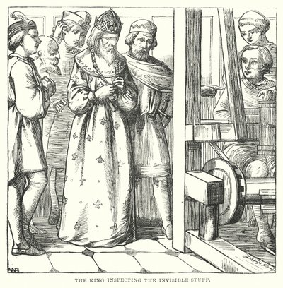 Hans Christian Andersen: Nowe szaty cesarza (litografia) autorstwa Alfred Walter (after) Bayes